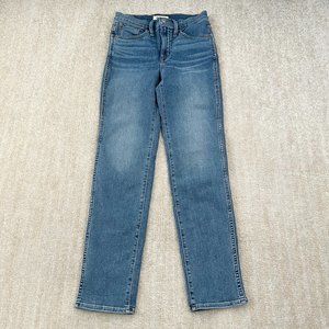 Madewell Roadtripper Stovepipe Jeans in Wilmore Wash 27 Tall Blue